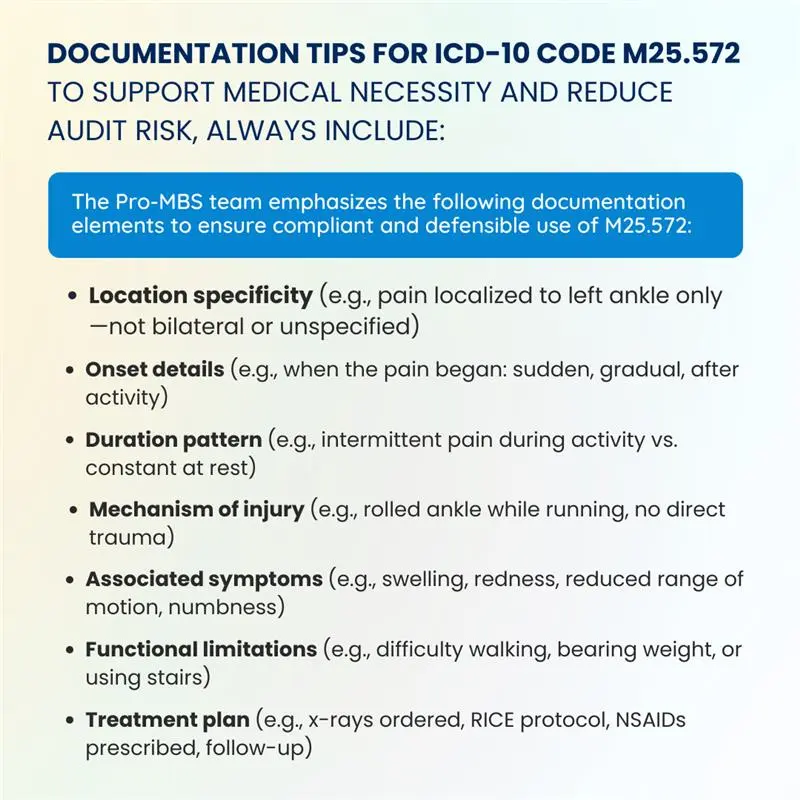 Documentation Requirements for M25.572